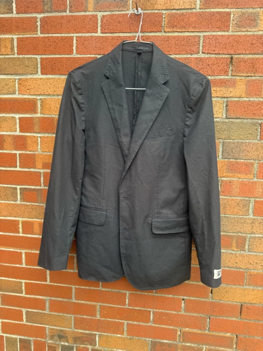 NWT J.Crew Ludlow Baird McNutt Irish Linen Blazer Sport Coat Black 38R